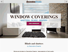 Tablet Screenshot of decorativedreams.com